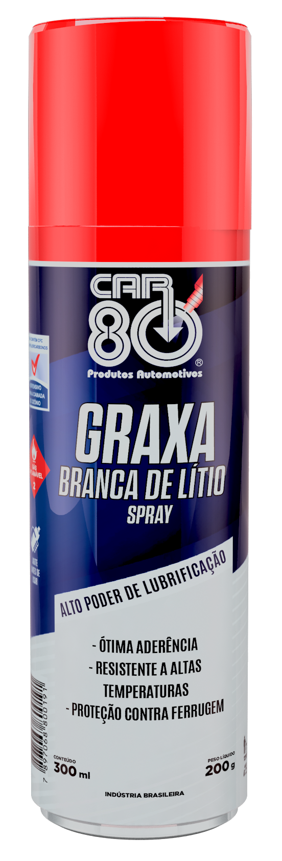 GRAXA BRANCA DE LITIO SPRAY CAR 80 300ML